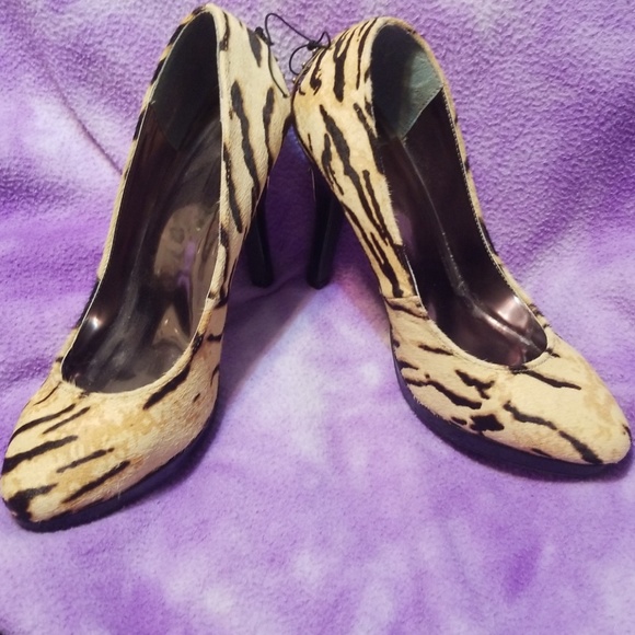 Leather Lace Up Heels - Picture 1 of 8